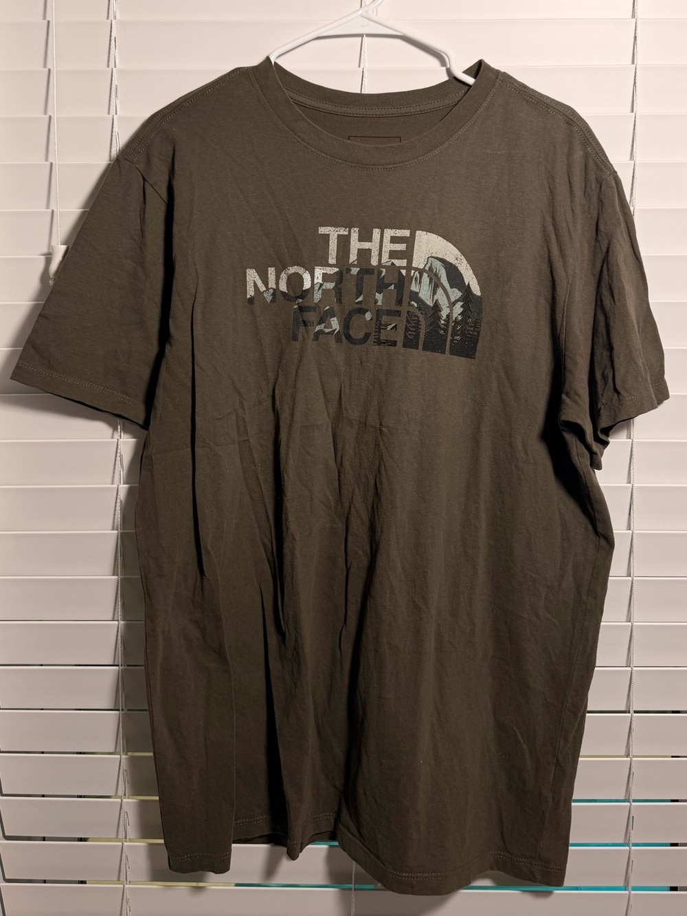 The North Face Olive Green Short Sleeve Logo Tee